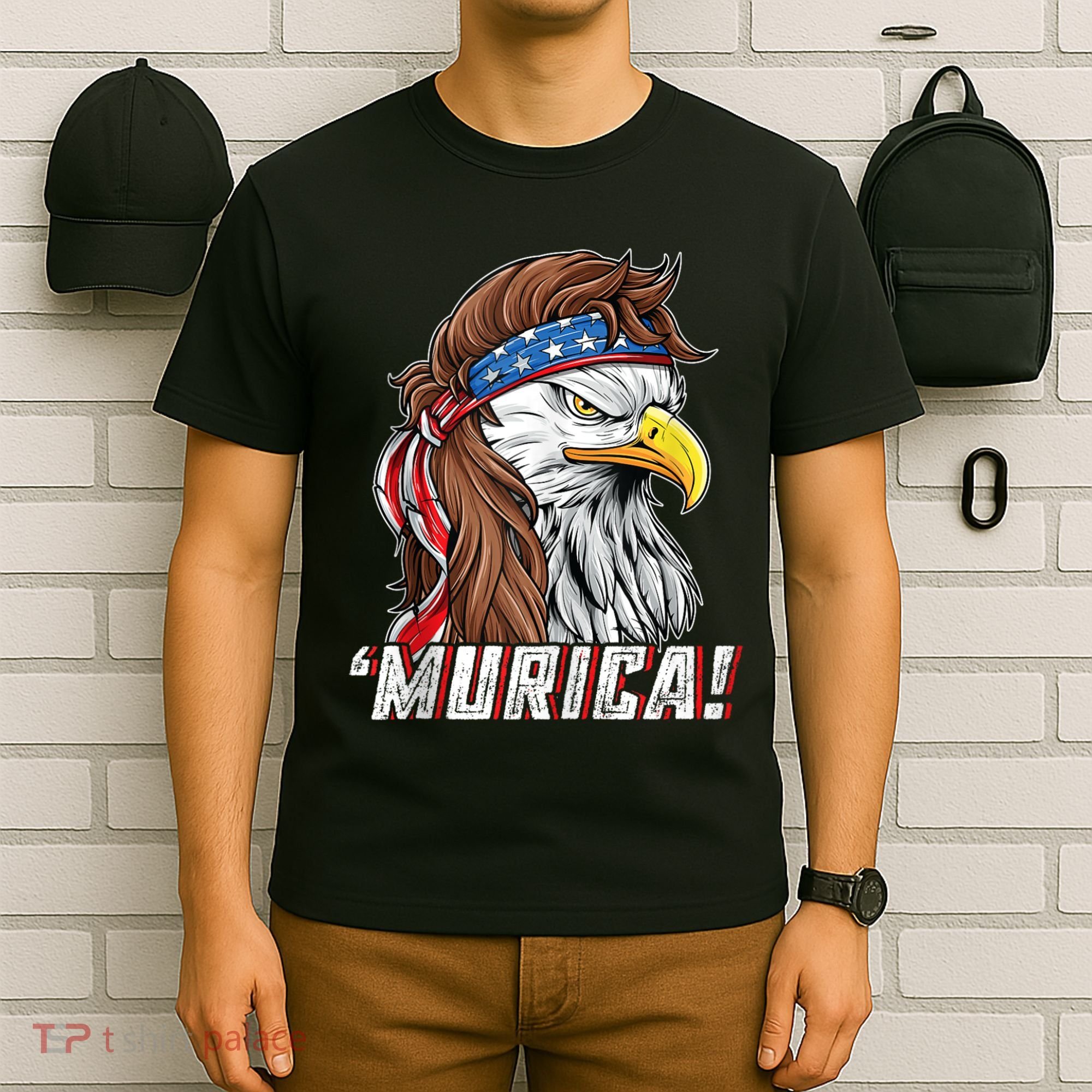 4th Of July Bald Eagle Mullet Murica Usa Usa Merica T-Shirt