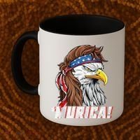 4th Of July Bald Eagle Mullet Murica Usa Usa Merica Coffee Mug thumb 2