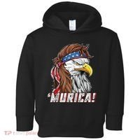 4th Of July Bald Eagle Mullet Murica Usa Usa Merica Toddler Hoodie thumb 0