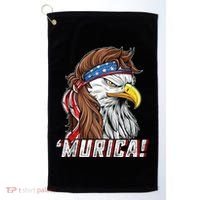4th Of July Bald Eagle Mullet Murica Usa Usa Merica Golf Towel thumb 0