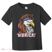 4th Of July Bald Eagle Mullet Murica Usa Usa Merica Toddler T-Shirt thumb 0