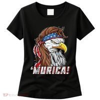 4th Of July Bald Eagle Mullet Murica Usa Usa Merica Women's T-Shirt thumb 0