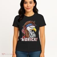 4th Of July Bald Eagle Mullet Murica Usa Usa Merica Women's T-Shirt thumb 4