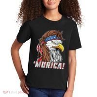 4th Of July Bald Eagle Mullet Murica Usa Usa Merica Kids T-Shirt thumb 2