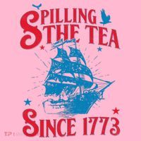 4th Of July Spilling The Tea Since 1773 History Teacher Coaster thumb 2