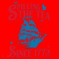 4th Of July Spilling The Tea Since 1773 History Teacher Santa Hat thumb 1