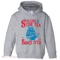 4th Of July Spilling The Tea Since 1773 History Teacher Toddler Hoodie thumb 0