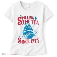4th Of July Spilling The Tea Since 1773 History Teacher Women's T-Shirt thumb 0