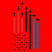 4th Of July Jets American Flag Santa Hat thumb 1