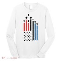 4th Of July Jets American Flag Long Sleeve Shirt thumb 0