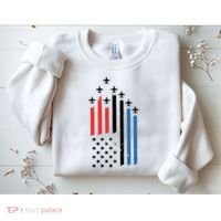 4th Of July Jets American Flag Sweatshirt thumb 2