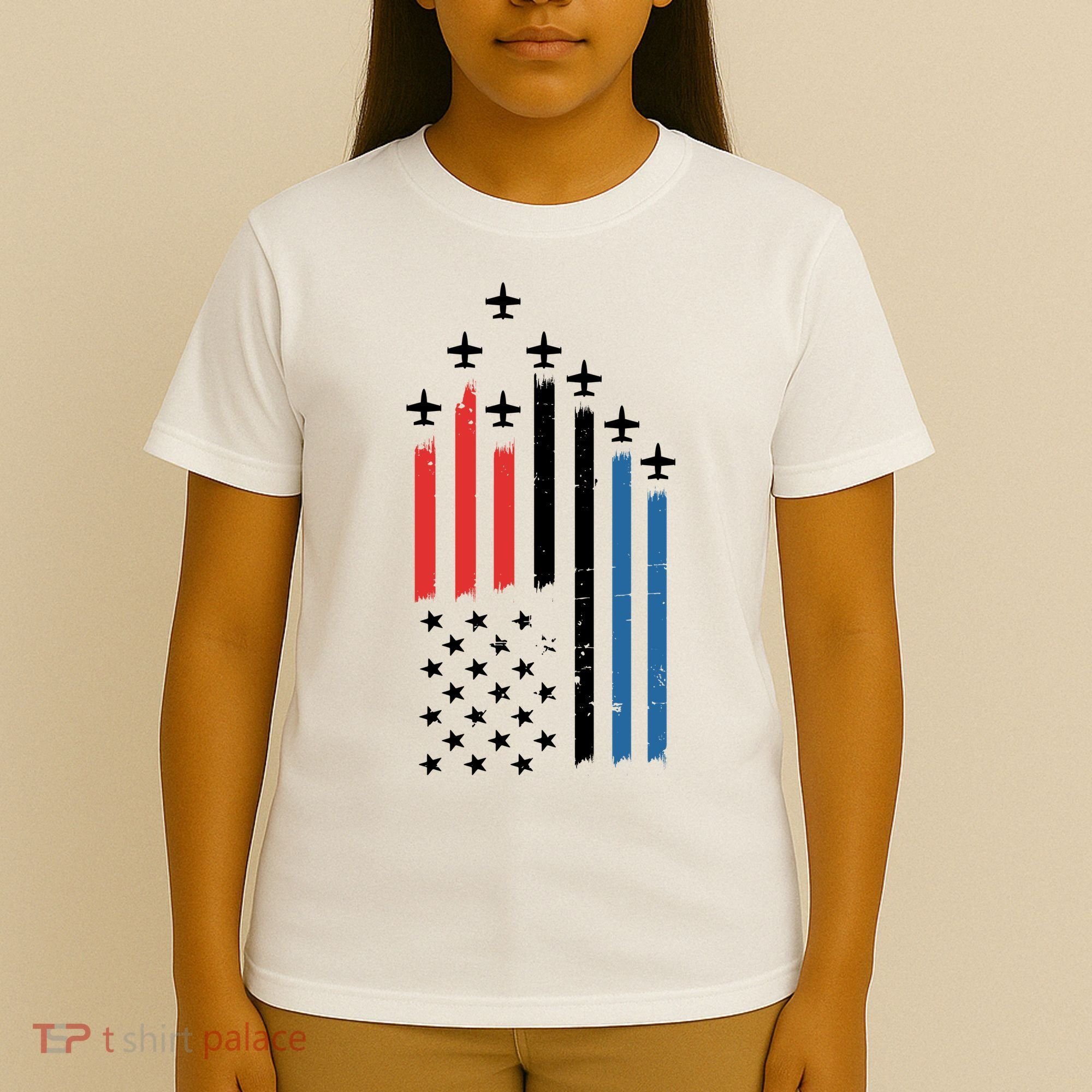 4th Of July Jets American Flag T-Shirt