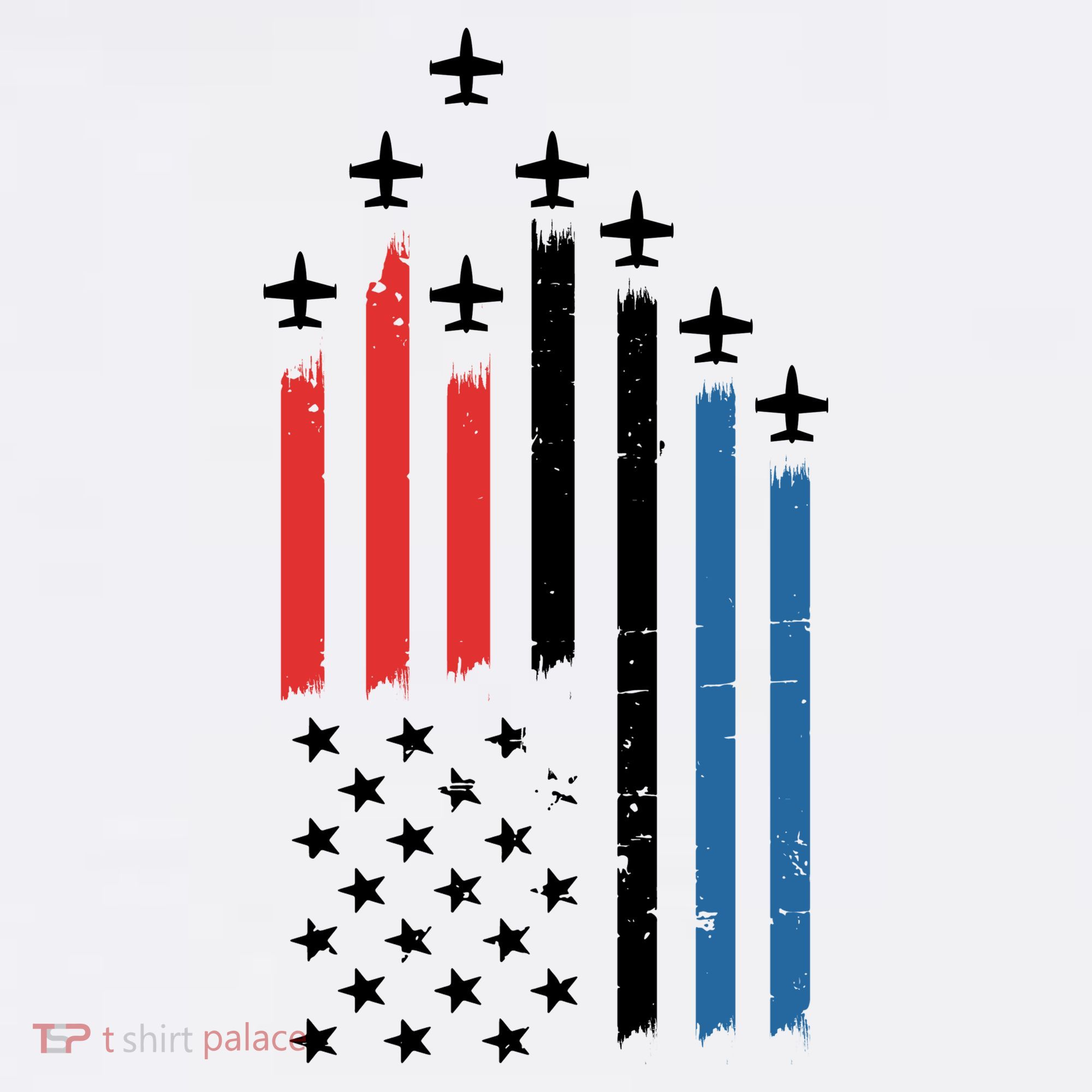 4th Of July Jets American Flag Women's Tank Top