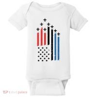 4th Of July Jets American Flag Baby Bodysuit thumb 0