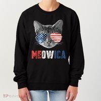 4th Of July Bald Eagle Mullet Meowica Usa Usa Merica Women's Sweatshirt thumb 0