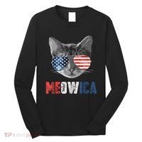 4th Of July Bald Eagle Mullet Meowica Usa Usa Merica Long Sleeve Shirt thumb 0