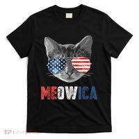 4th Of July Bald Eagle Mullet Meowica Usa Usa Merica T-Shirt thumb 0