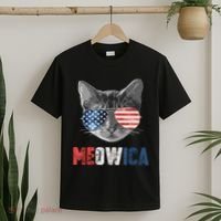 4th Of July Bald Eagle Mullet Meowica Usa Usa Merica T-Shirt thumb 2