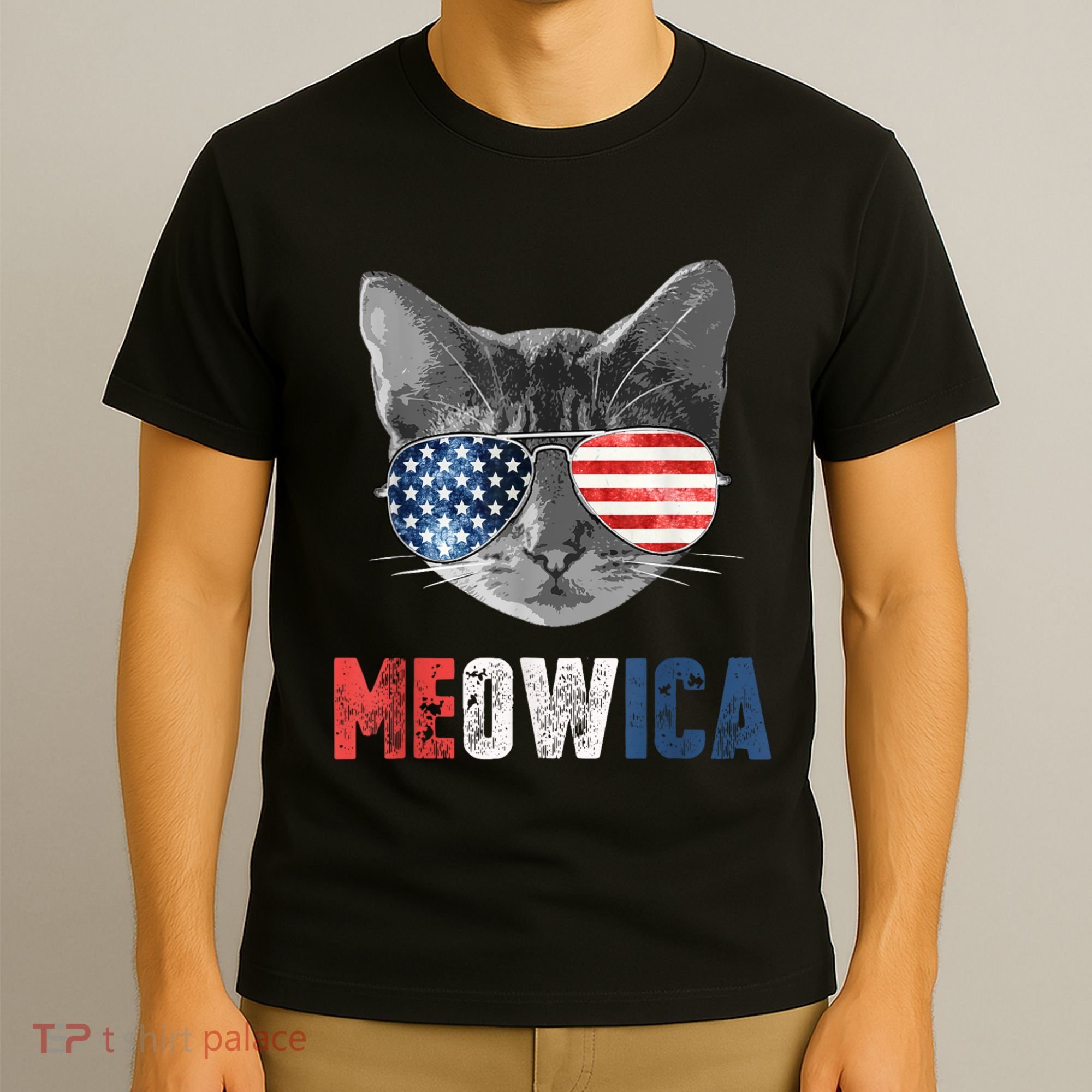 4th Of July Bald Eagle Mullet Meowica Usa Usa Merica T-Shirt