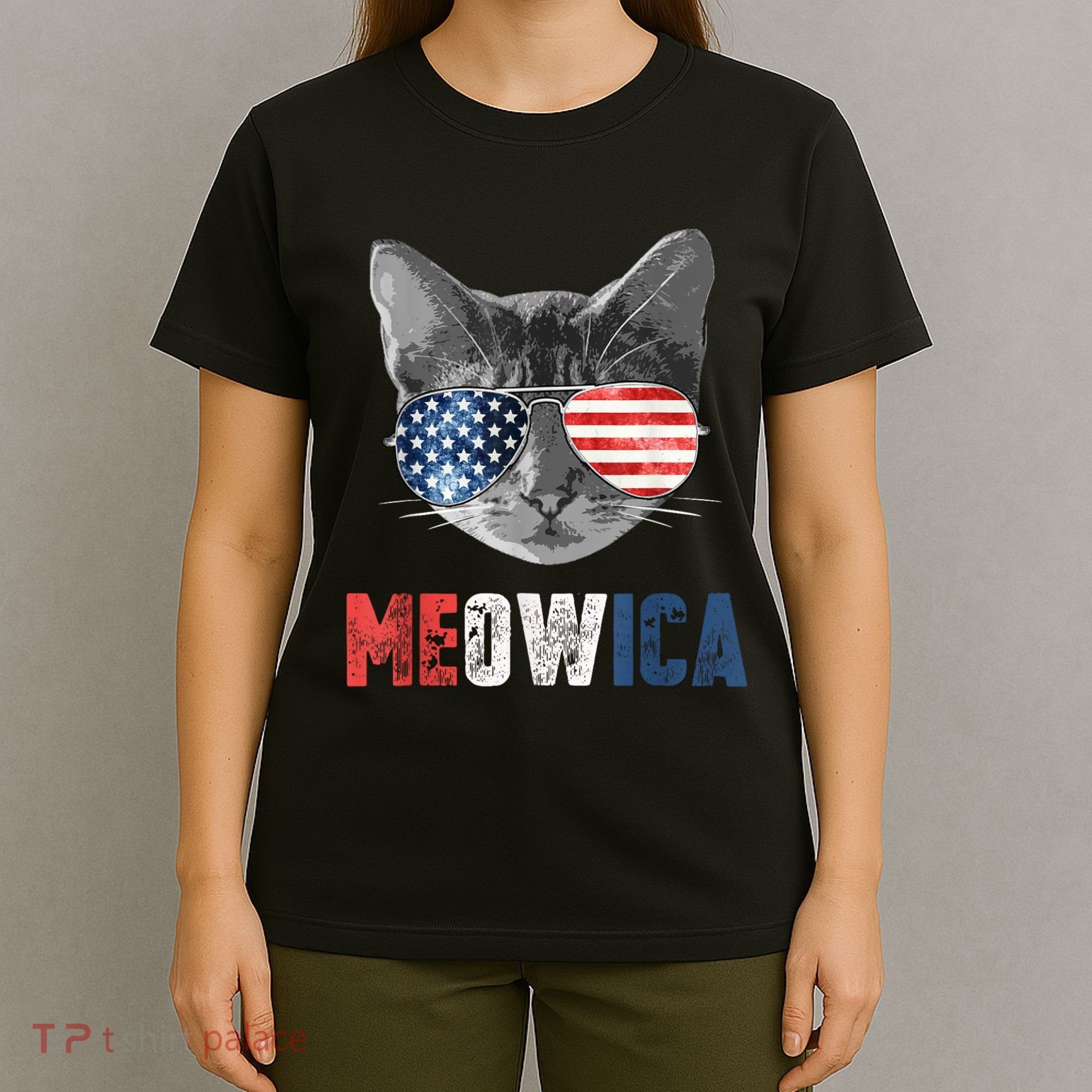 4th Of July Bald Eagle Mullet Meowica Usa Usa Merica T-Shirt