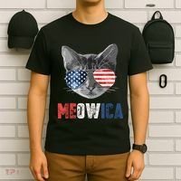 4th Of July Bald Eagle Mullet Meowica Usa Usa Merica T-Shirt thumb 6