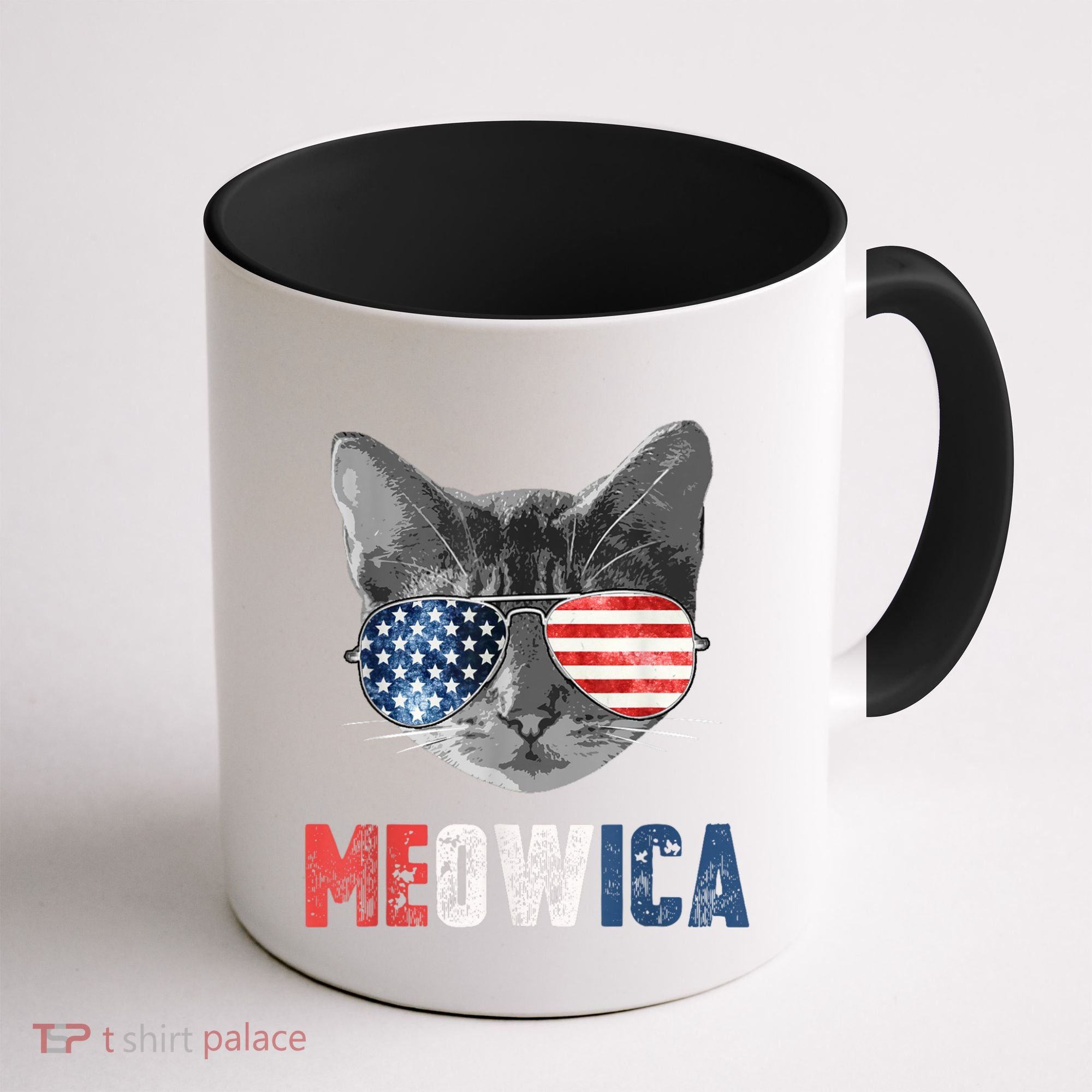 4th Of July Bald Eagle Mullet Meowica Usa Usa Merica Coffee Mug
