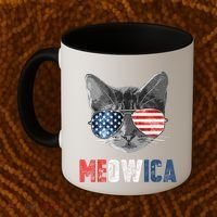 4th Of July Bald Eagle Mullet Meowica Usa Usa Merica Coffee Mug thumb 2