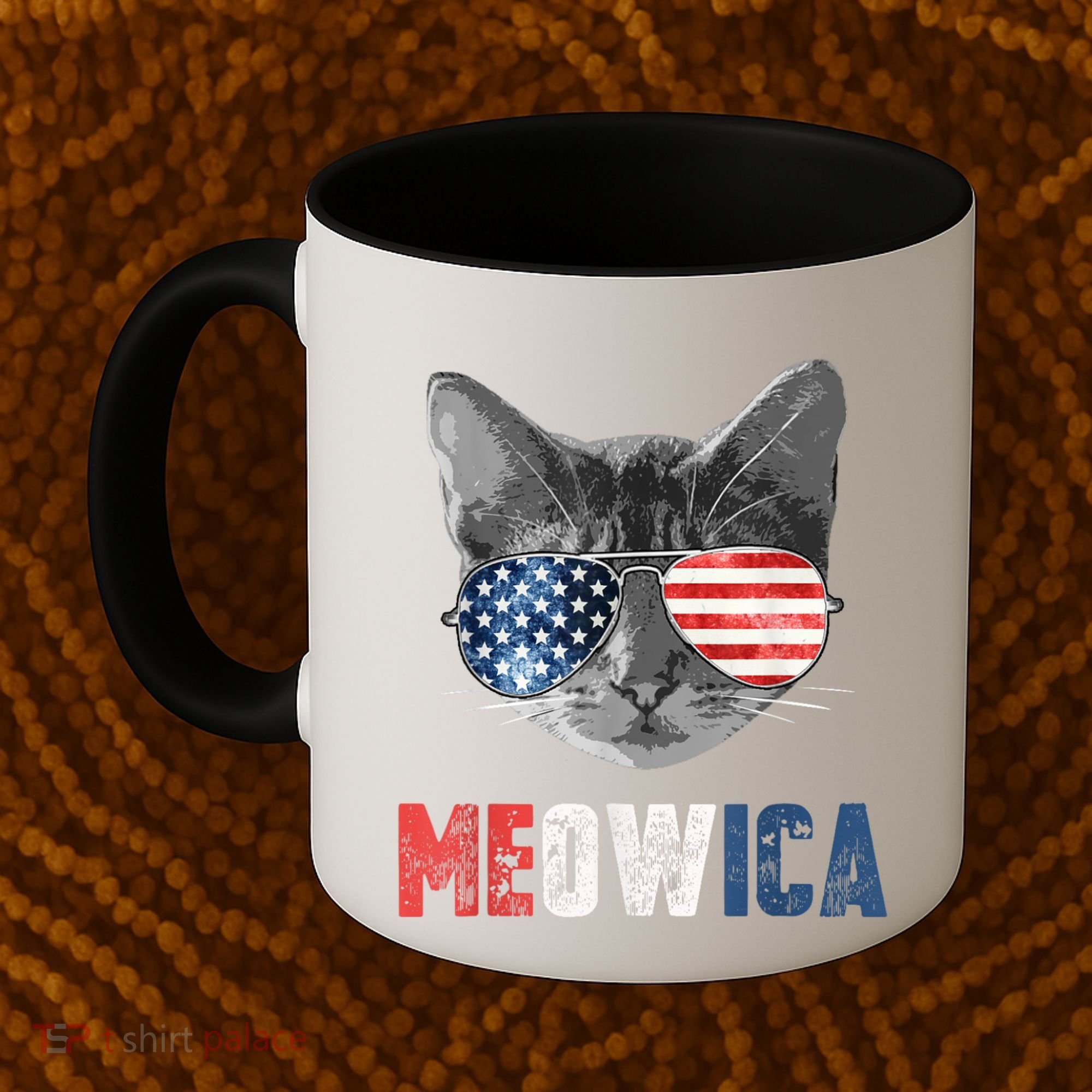 4th Of July Bald Eagle Mullet Meowica Usa Usa Merica Coffee Mug