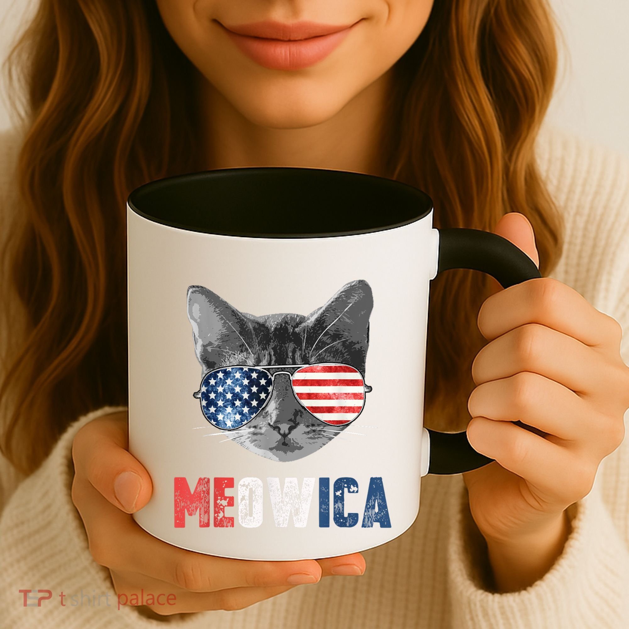 4th Of July Bald Eagle Mullet Meowica Usa Usa Merica Coffee Mug