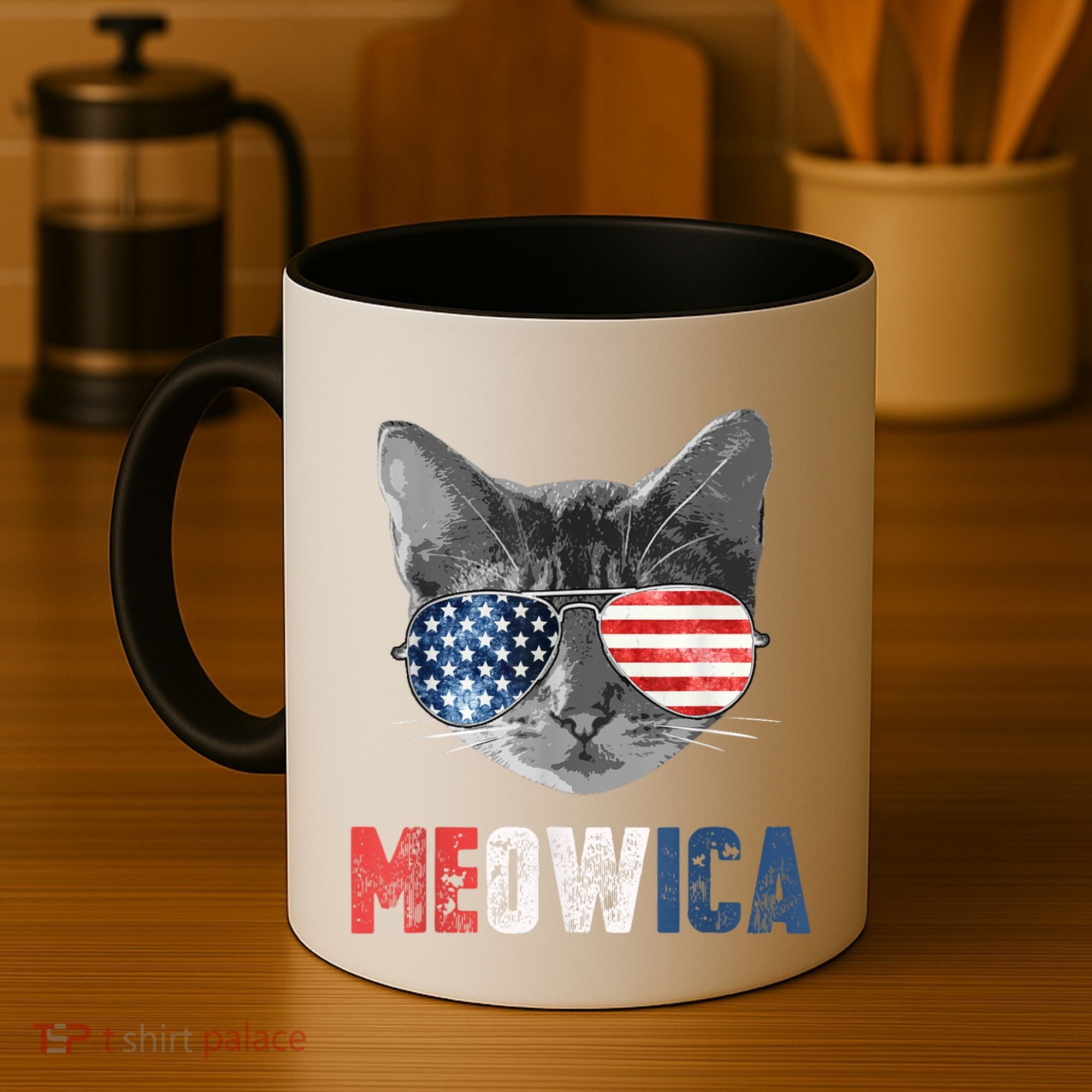 4th Of July Bald Eagle Mullet Meowica Usa Usa Merica Coffee Mug