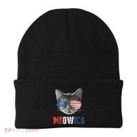4th Of July Bald Eagle Mullet Meowica Usa Usa Merica Beanie thumb 0