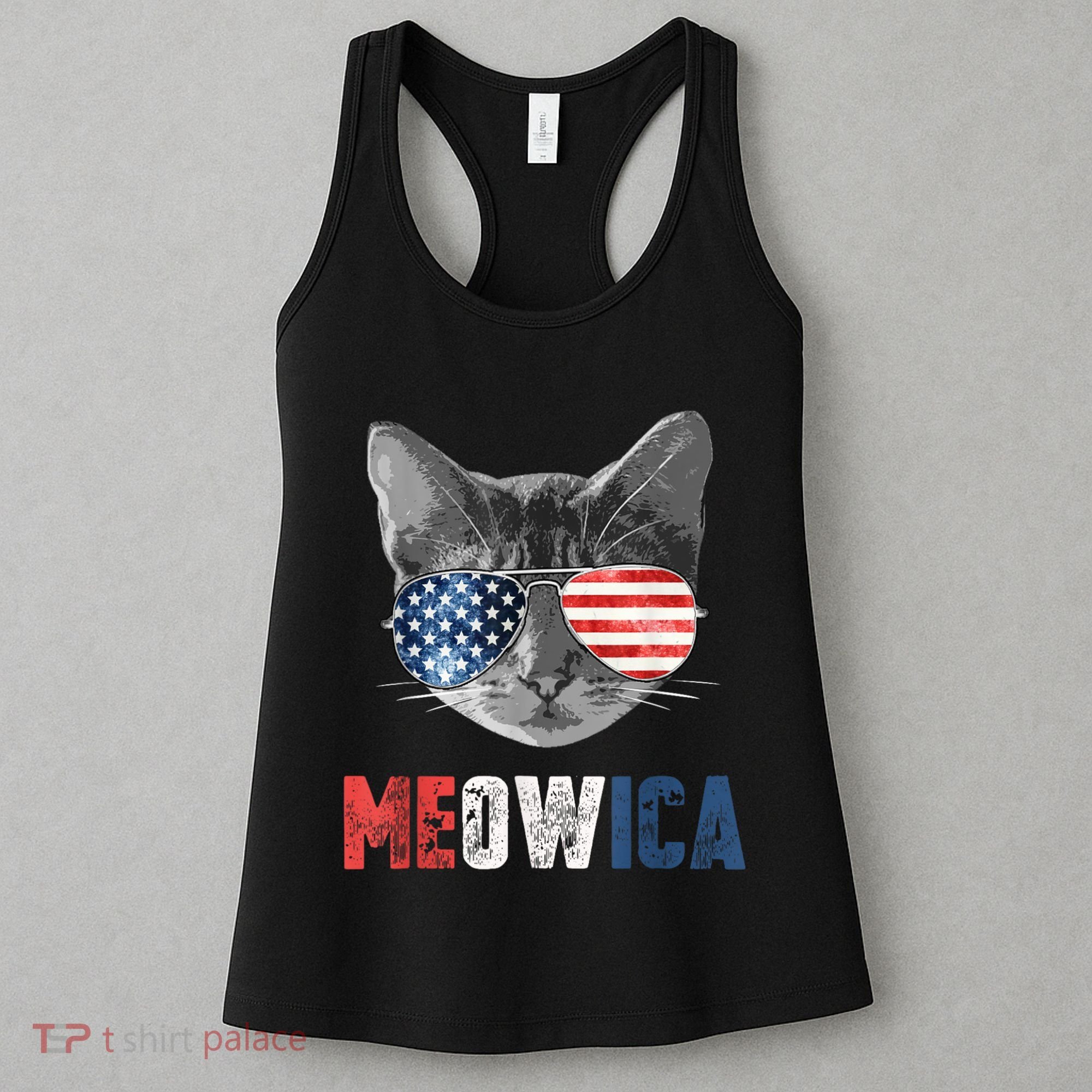 4th Of July Bald Eagle Mullet Meowica Usa Usa Merica Women's Tank Top