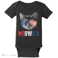 4th Of July Bald Eagle Mullet Meowica Usa Usa Merica Baby Bodysuit thumb 0