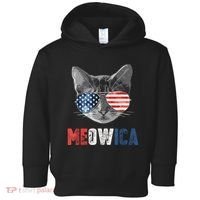 4th Of July Bald Eagle Mullet Meowica Usa Usa Merica Toddler Hoodie thumb 0