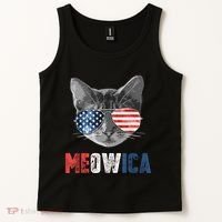4th Of July Bald Eagle Mullet Meowica Usa Usa Merica Tank Top thumb 2