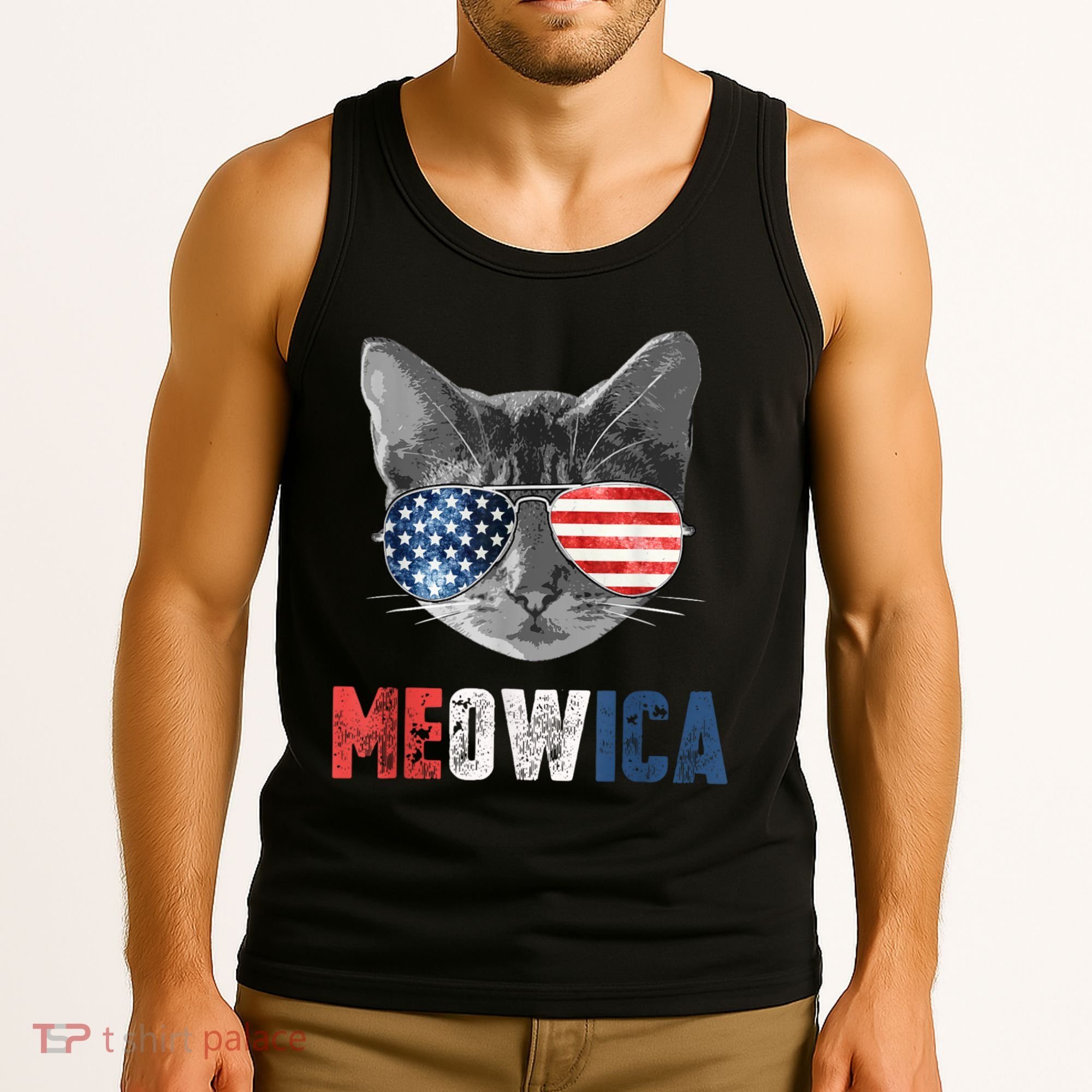 4th Of July Bald Eagle Mullet Meowica Usa Usa Merica Tank Top