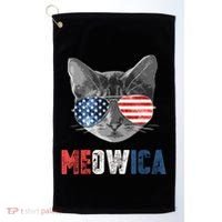 4th Of July Bald Eagle Mullet Meowica Usa Usa Merica Golf Towel thumb 0