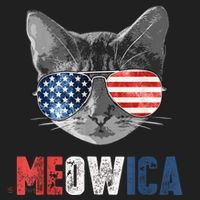 4th Of July Bald Eagle Mullet Meowica Usa Usa Merica Golf Towel thumb 3