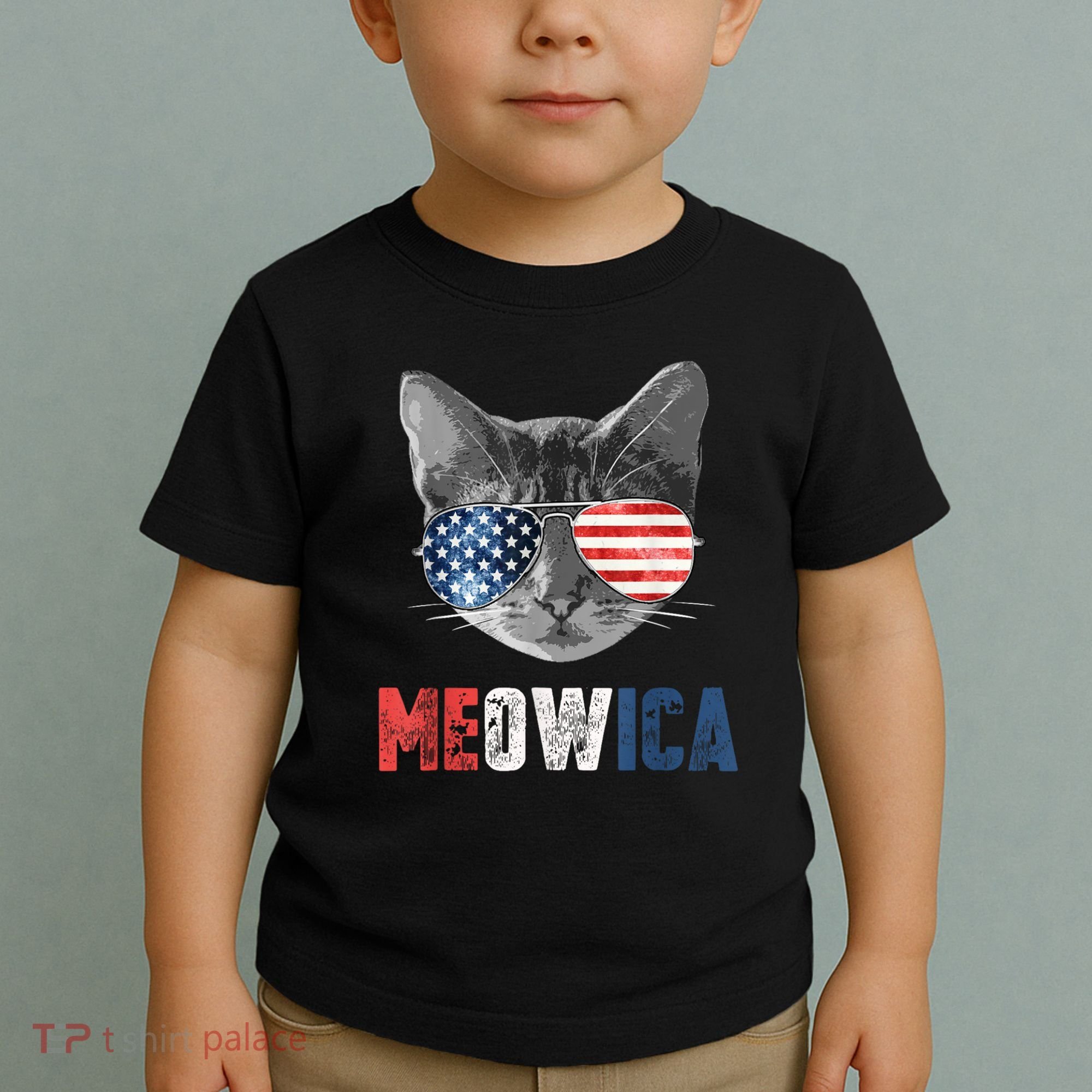 4th Of July Bald Eagle Mullet Meowica Usa Usa Merica Toddler T-Shirt