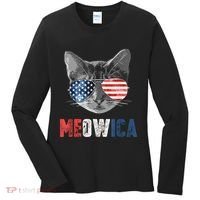 4th Of July Bald Eagle Mullet Meowica Usa Usa Merica Women's Long Sleeve Shirt thumb 0