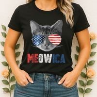 4th Of July Bald Eagle Mullet Meowica Usa Usa Merica Women's T-Shirt thumb 2