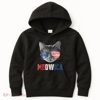 4th Of July Bald Eagle Mullet Meowica Usa Usa Merica Kids Hoodie thumb 0
