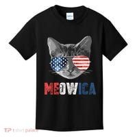 4th Of July Bald Eagle Mullet Meowica Usa Usa Merica Kids T-Shirt thumb 0