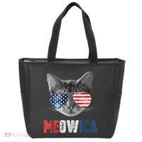 4th Of July Bald Eagle Mullet Meowica Usa Usa Merica Tote Bag thumb 0