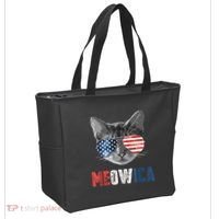 4th Of July Bald Eagle Mullet Meowica Usa Usa Merica Tote Bag thumb 2