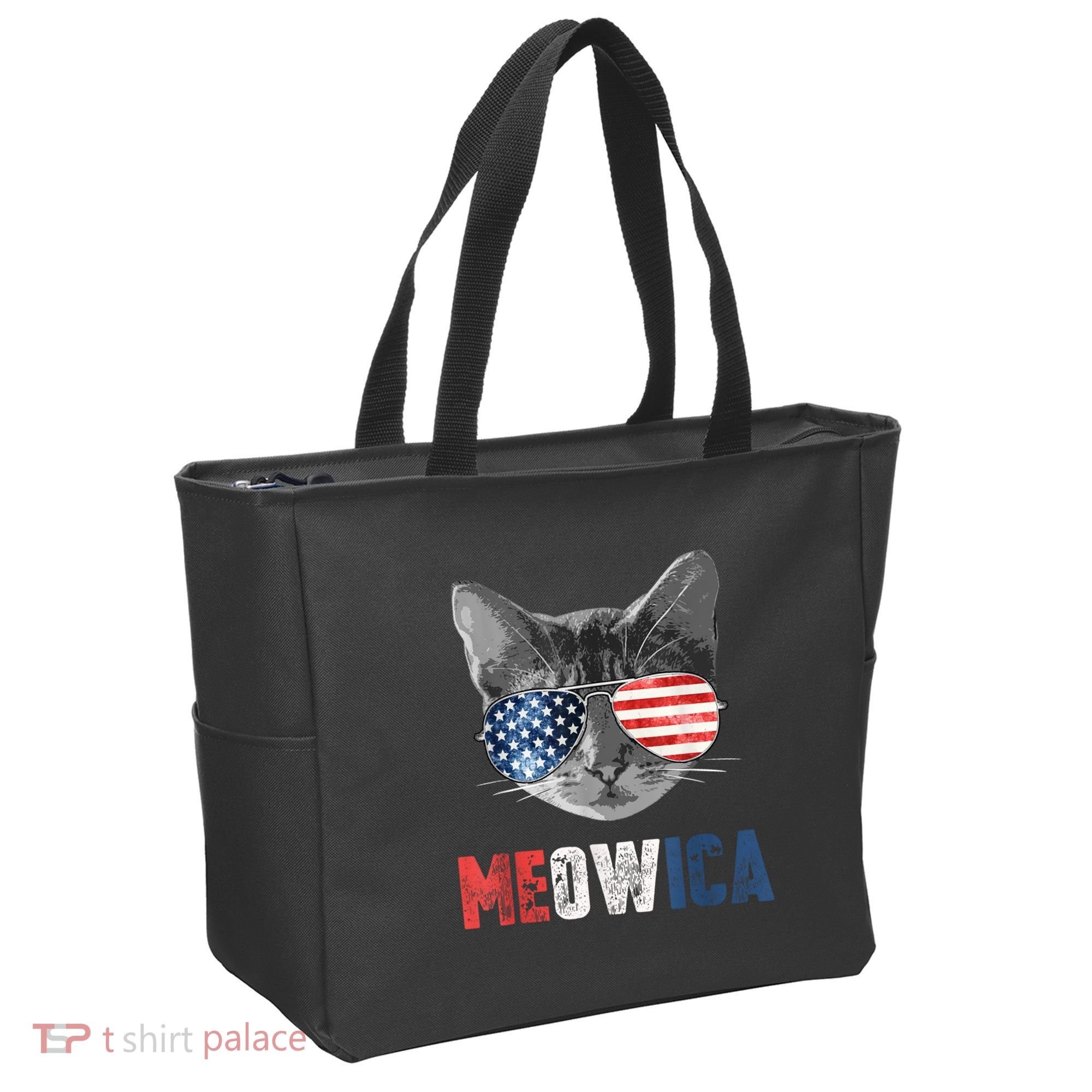 4th Of July Bald Eagle Mullet Meowica Usa Usa Merica Tote Bag