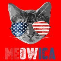 4th Of July Bald Eagle Mullet Meowica Usa Usa Merica Santa Hat thumb 1
