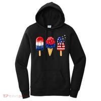 4th of July Popsicle American Flag Patriotic Summer Boy Girl Women's Hoodie thumb 0