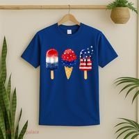 4th of July Popsicle American Flag Patriotic Summer Boy Girl T-Shirt thumb 2