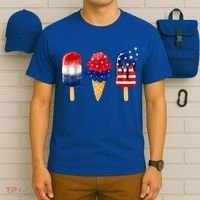 4th of July Popsicle American Flag Patriotic Summer Boy Girl T-Shirt thumb 6
